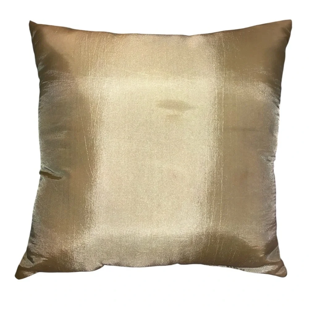 vintage Embroidered Gold Throw Pillow - Grandmas my name Spoiling’s my done